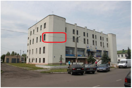 Волинська обл., м. Любомль, вул. Б.Хмельницького, 2. Оренда – приміщення 3-го поверху адмінбудівлі площею 44,80 кв.м. (В)