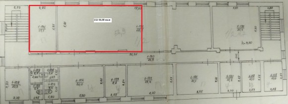 Полтавська обл., Лубенський р-н, смт. Оржиця, вулиця Центральна, 18. Оренда – приміщення 3-го поверху загальною площею 74,00 кв.м. (В)