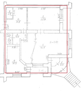 Рівненська обл., м. Рівне. вул. Волинської Дивізії, 1. Оренда – торгово-офісні приміщення на 1-му поверсі площею 98,9 кв.м. (В)