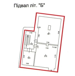 Вінницька обл., м. Вінниця, вул. Соборна, 8. Оренда – приміщення підвалу будівлі ЛТУ-3, площею 88,4 кв.м. (В) 