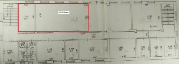 Полтавська обл., Лубенський р-н, смт. Оржиця, вулиця Центральна, 18. Оренда – приміщення 3-го поверху загальною площею 74,00 кв.м. (В)