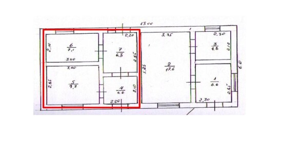 Івано-Франківська обл., Коломийський р-н, с. Потічок, вул. Незалежності, 46. Оренда – нежитлові приміщення І-го поверху площею 27,7 м.кв. (В)