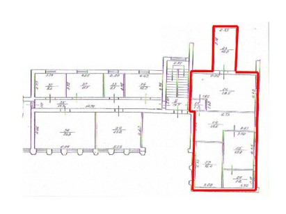 Івано-Франківська обл., Калуський р-н, смт. Рожнятів, площа Єдності, 9. Оренда – Приміщення 3-го поверху площею 100,80 м.кв. (В)